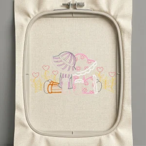 Дизайн машинной вышивки. Любовь (Размер 125x64мм). Форматы: DST PES JEF VP3 EXP XXX . Стежков: 7112