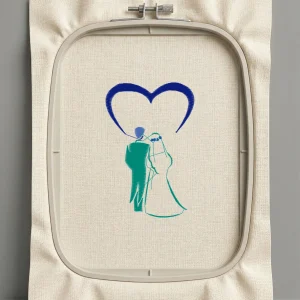 Дизайн машинной вышивки. Любовь (Размер 65x99мм). Форматы: DST PES JEF VP3 EXP XXX . Стежков: 3217