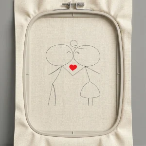 Дизайн машинной вышивки. Любовь (Размер 156x189мм). Форматы: DST PES JEF VP3 EXP XXX . Стежков: 3270