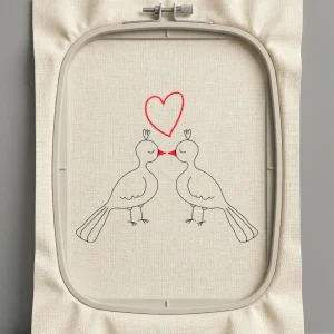 Дизайн машинной вышивки. Любовь (Размер 112x92мм). Форматы: DST PES JEF VP3 EXP XXX . Стежков: 1828