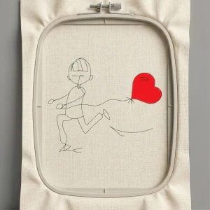 Дизайн машинной вышивки. Любовь (Размер 128x107мм). Форматы: DST PES JEF VP3 EXP XXX . Стежков: 8354