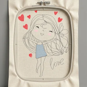 Дизайн машинной вышивки. Любовь (Размер 129x170мм). Форматы: DST PES JEF VP3 EXP XXX . Стежков: 10095