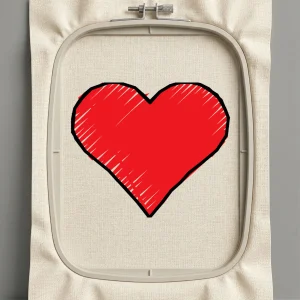 Дизайн машинной вышивки. Любовь (Размер 15x13мм). Форматы: DST PES JEF VP3 EXP XXX . Стежков: 298