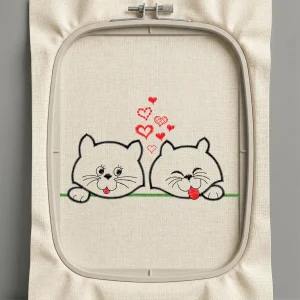 Дизайн машинной вышивки. Любовь (Размер 132x79мм). Форматы: DST PES JEF VP3 EXP XXX . Стежков: 3187