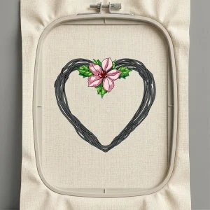 Дизайн машинной вышивки. Любовь (Размер 123x114мм). Форматы: DST PES JEF VP3 EXP XXX . Стежков: 24227