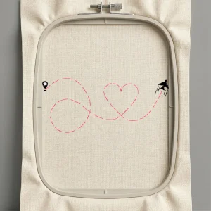 Дизайн машинной вышивки. Любовь (Размер 99x42мм). Форматы: DST PES JEF VP3 EXP XXX . Стежков: 674