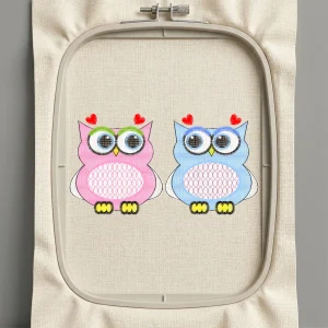 Дизайн машинной вышивки. Птицы (Размер 102x54мм). Форматы: DST PES JEF VP3 EXP XXX . Стежков: 16414