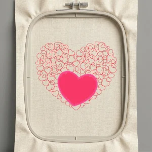 Дизайн машинной вышивки. Любовь (Размер 100x84мм). Форматы: DST PES JEF VP3 EXP XXX . Стежков: 8167