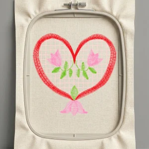 Дизайн машинной вышивки. Любовь (Размер 53x53мм). Форматы: DST PES JEF VP3 EXP XXX . Стежков: 4174