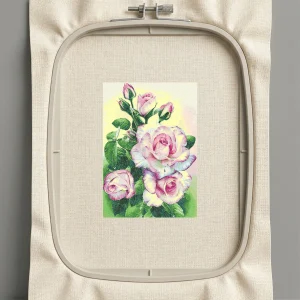 Дизайн машинной вышивки. Роза (Размер 364x522мм). Форматы: DST PES JEF VP3 EXP XXX . Стежков: 502828