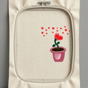 Дизайн машинной вышивки. Любовь (Размер 271x183мм). Форматы: DST PES JEF VP3 EXP XXX . Стежков: 14265