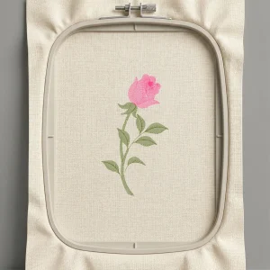 Дизайн машинной вышивки. Роза (Размер 82x150мм). Форматы: DST PES JEF VP3 EXP XXX . Стежков: 3430