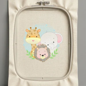 Дизайн машинной вышивки. Животные (Размер 98x96мм). Форматы: DST PES JEF VP3 EXP XXX . Стежков: 11394