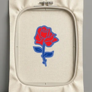 Дизайн машинной вышивки. Роза (Размер 49x77мм). Форматы: DST PES JEF VP3 EXP XXX . Стежков: 5545