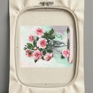 Дизайн машинной вышивки. Роза (Размер 244x196мм). Форматы: DST PES JEF VP3 EXP XXX . Стежков: 117481