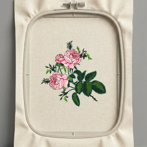 Дизайн машинной вышивки. Роза (Размер 119x120мм). Форматы: DST PES JEF VP3 EXP XXX . Стежков: 26246