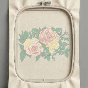 Дизайн машинной вышивки. Роза (Размер 418x282мм). Форматы: DST PES JEF VP3 EXP XXX . Стежков: 237671