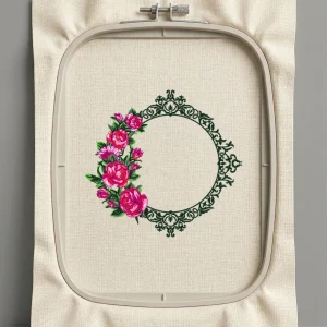 Дизайн машинной вышивки. Роза (Размер 135x127мм). Форматы: DST PES JEF VP3 EXP XXX . Стежков: 32869