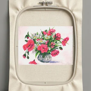 Дизайн машинной вышивки. Роза (Размер 269x191мм). Форматы: DST PES JEF VP3 EXP XXX . Стежков: 122164