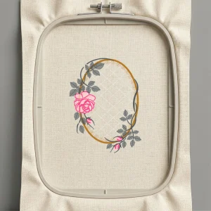 Дизайн машинной вышивки. Роза (Размер 129x170мм). Форматы: DST PES JEF VP3 EXP XXX . Стежков: 24183