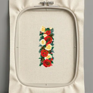 Дизайн машинной вышивки. Роза (Размер 81x210мм). Форматы: DST PES JEF VP3 EXP XXX . Стежков: 66542