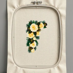 Дизайн машинной вышивки. Роза (Размер 136x209мм). Форматы: DST PES JEF VP3 EXP XXX . Стежков: 67491