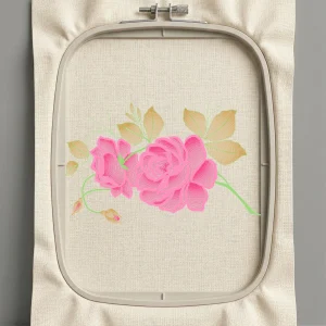 Дизайн машинной вышивки. Роза (Размер 173x107мм). Форматы: DST PES JEF VP3 EXP XXX . Стежков: 21068