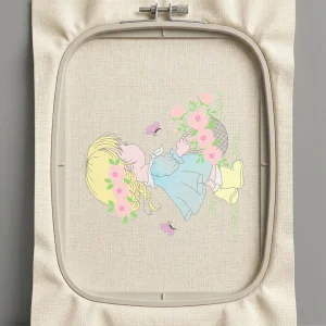 Дизайн машинной вышивки. Роза (Размер 129x117мм). Форматы: DST PES JEF VP3 EXP XXX . Стежков: 16740