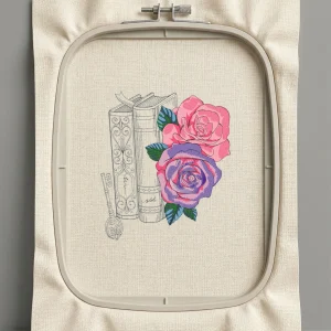 Дизайн машинной вышивки. Роза (Размер 173x198мм). Форматы: DST PES JEF VP3 EXP XXX . Стежков: 52078