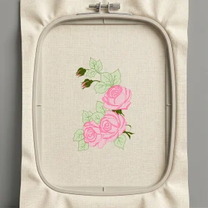 Дизайн машинной вышивки. Роза (Размер 118x179мм). Форматы: DST PES JEF VP3 EXP XXX . Стежков: 31201