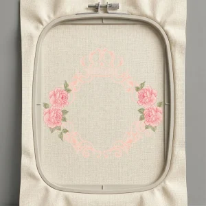 Дизайн машинной вышивки. Роза (Размер 152x138мм). Форматы: DST PES JEF VP3 EXP XXX . Стежков: 22959