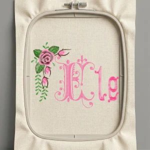 Дизайн машинной вышивки. Роза (Размер 180x134мм). Форматы: DST PES JEF VP3 EXP XXX . Стежков: 14526