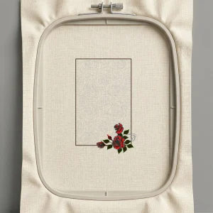 Дизайн машинной вышивки. Роза (Размер 177x274мм). Форматы: DST PES JEF VP3 EXP XXX . Стежков: 37721