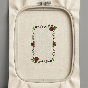 Дизайн машинной вышивки. Роза (Размер 180x266мм). Форматы: DST PES JEF VP3 EXP XXX . Стежков: 52612