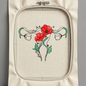 Дизайн машинной вышивки. Роза (Размер 74x56мм). Форматы: DST PES JEF VP3 EXP XXX . Стежков: 5970