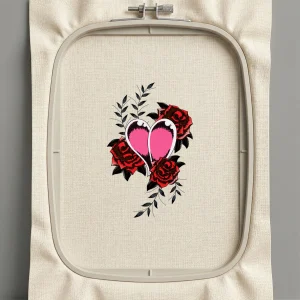 Дизайн машинной вышивки. Роза (Размер 111x175мм). Форматы: DST PES JEF VP3 EXP XXX . Стежков: 38639