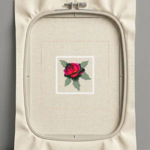 Дизайн машинной вышивки. Роза (Размер 198x198мм). Форматы: DST PES JEF VP3 EXP XXX . Стежков: 14350