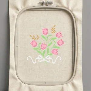 Дизайн машинной вышивки. Роза (Размер 73x80мм). Форматы: DST PES JEF VP3 EXP XXX . Стежков: 6981