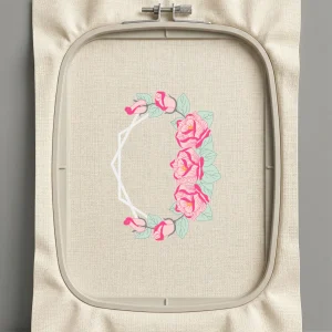 Дизайн машинной вышивки. Роза (Размер 128x172мм). Форматы: DST PES JEF VP3 EXP XXX . Стежков: 23083