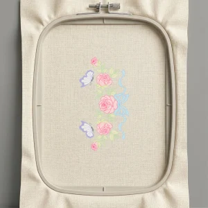 Дизайн машинной вышивки. Роза (Размер 85x161мм). Форматы: DST PES JEF VP3 EXP XXX . Стежков: 17760