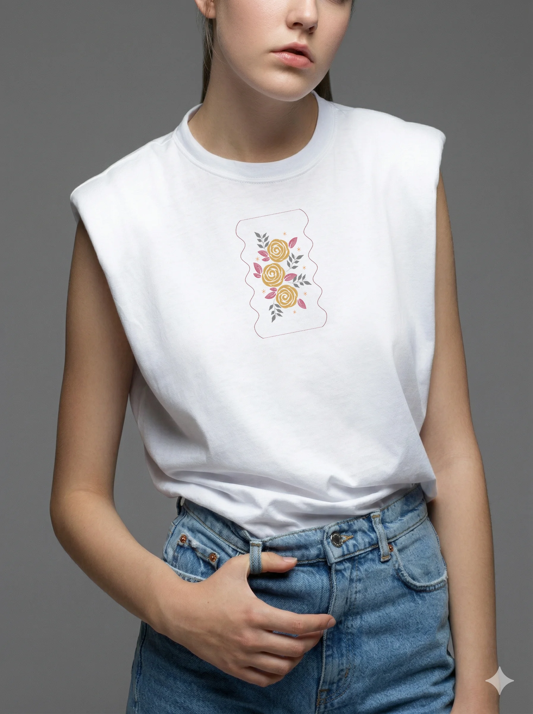 Дизайн машинной вышивки. Роза (Размер 107x175мм). Форматы: DST PES JEF VP3 EXP XXX . Стежков: 10773 — изображение 8