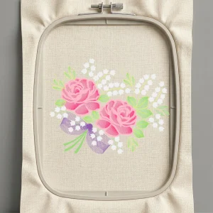 Дизайн машинной вышивки. Роза (Размер 169x129мм). Форматы: DST PES JEF VP3 EXP XXX . Стежков: 29210