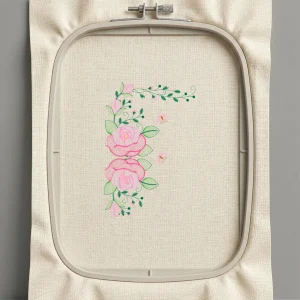 Дизайн машинной вышивки. Роза (Размер 116x172мм). Форматы: DST PES JEF VP3 EXP XXX . Стежков: 9465