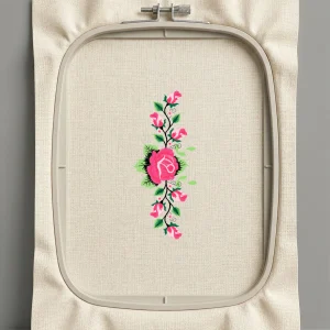 Дизайн машинной вышивки. Роза (Размер 78x179мм). Форматы: DST PES JEF VP3 EXP XXX . Стежков: 26011