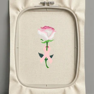 Дизайн машинной вышивки. Роза (Размер 78x174мм). Форматы: DST PES JEF VP3 EXP XXX . Стежков: 24243