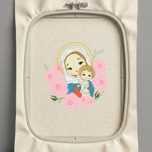 Дизайн машинной вышивки. Роза (Размер 130x136мм). Форматы: DST PES JEF VP3 EXP XXX . Стежков: 30573