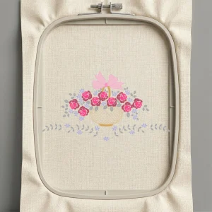 Дизайн машинной вышивки. Роза (Размер 259x143мм). Форматы: DST PES JEF VP3 EXP XXX . Стежков: 21514