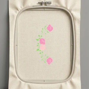 Дизайн машинной вышивки. Роза (Размер 69x160мм). Форматы: DST PES JEF VP3 EXP XXX . Стежков: 6716