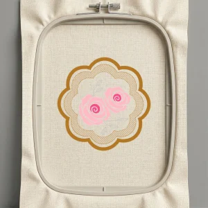 Дизайн машинной вышивки. Роза (Размер 150x151мм). Форматы: DST PES JEF VP3 EXP XXX . Стежков: 14809