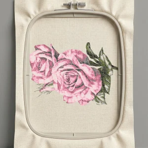 Дизайн машинной вышивки. Роза (Размер 258x183мм). Форматы: DST PES JEF VP3 EXP XXX . Стежков: 93530